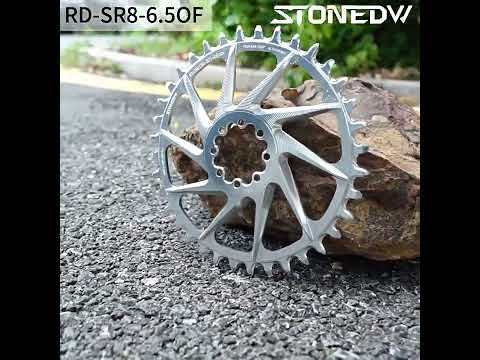 STONE Chainring Direct Mount 8 bolts 6.5mm offset Narrow Wide Single Chainring 36T-46T for SRAM DUB WIDE Road/Gravel Crankset AXS Flattop & Shimano KMC Chain