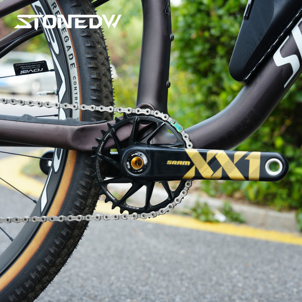 STONE Direct Mount Chainring 6mm offset 3 bolts interface GXP Narrow-Wide Single Chainring for MTB & Gravel Bike (26T-40T)