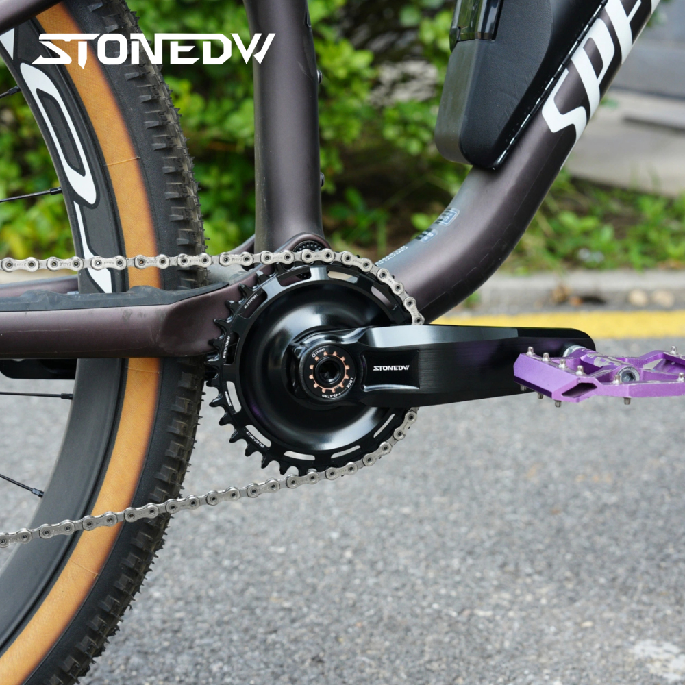 STONE Direct Mount Chainring 6mm offset 3 bolts interface GXP Narrow-Wide Single Chainring for MTB & Gravel Bike (26T-40T)