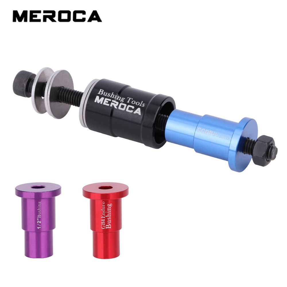 MEROCA Rear Shock Bushing Removal Installation Tool, Aluminum Alloy MTB DU Bushing Press Tool, Item No. Bushing-Removal-Tool