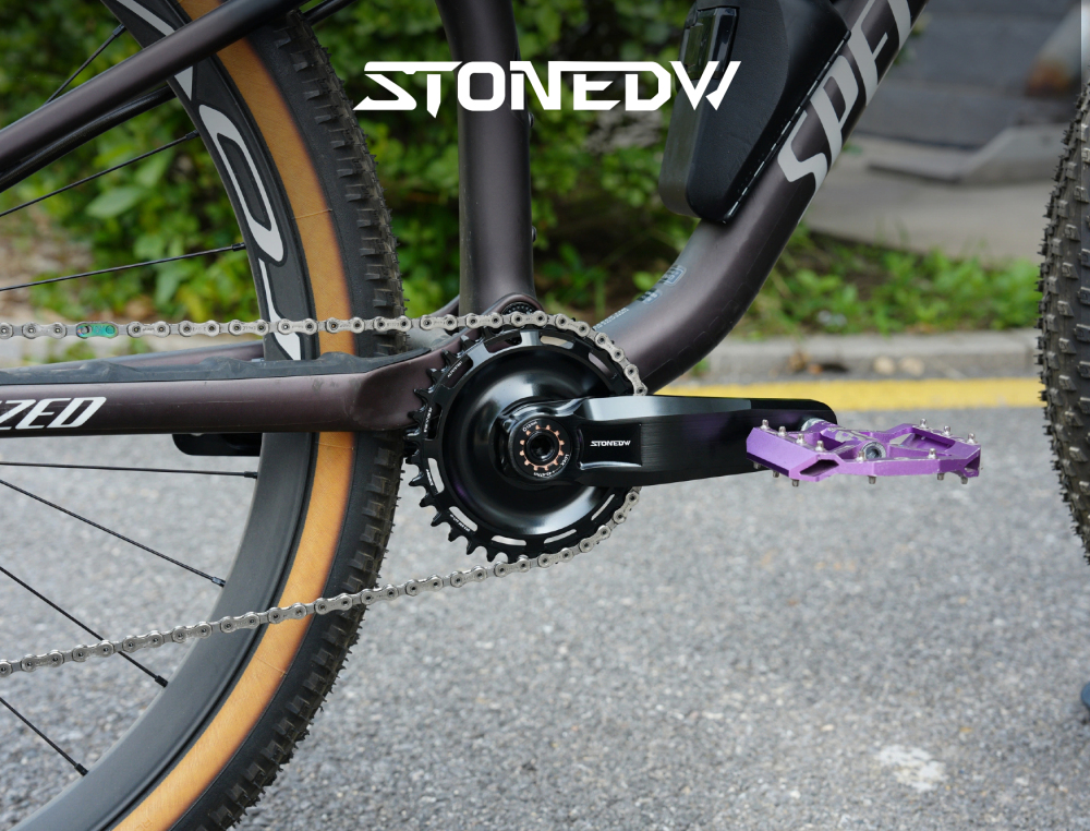 STONE Direct Mount Chainring 6mm offset 3 bolts interface GXP Narrow-Wide Single Chainring for MTB & Gravel Bike (26T-40T)