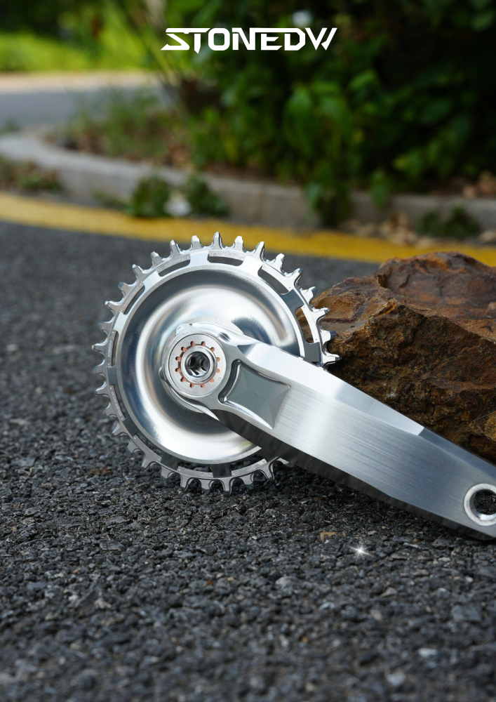 STONE Direct Mount Chainring 6mm offset 3 bolts interface GXP Narrow-Wide Single Chainring for MTB & Gravel Bike (26T-40T)