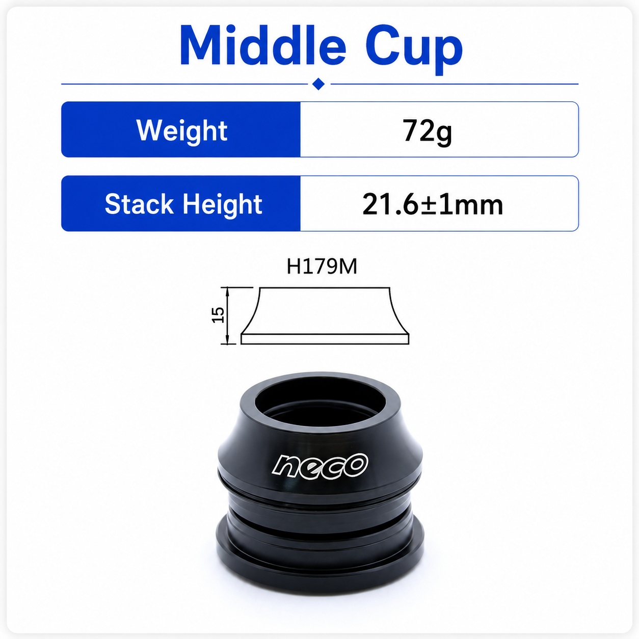 デク Neco Headsets Semi-integrated Threadless for ZS41/41.4/41.5/41.8mm