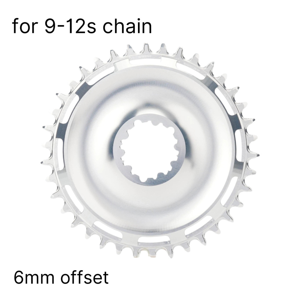STONE Direct Mount Chainring 6mm offset 3 bolts interface GXP Narrow-Wide Single Chainring for MTB & Gravel Bike (26T-40T)