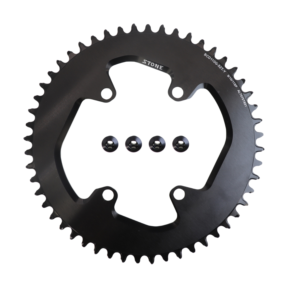 Stone Round Chainring 110 BCD for Shimano Gravel GRX FC RX810 RX600 34 36 38 40 42 46 58T 60T Tooth Road Bike Chainwheel 110bcd