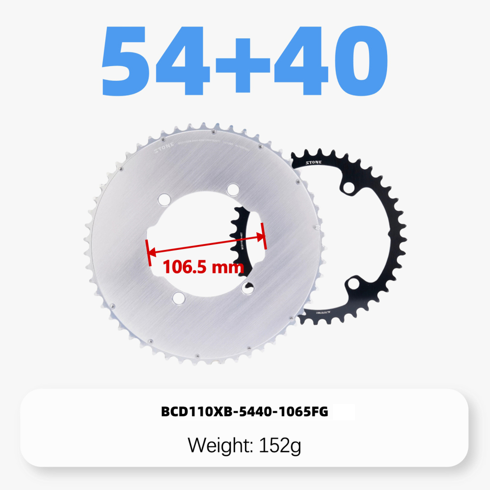 Stone Double Chainring 110BCD for SRM PowerMeter PM7 PM9 Crankset 5800 6800 4700 9000 Round Aero 50 34T 52 36T 53 39T 54 40T Road Bike