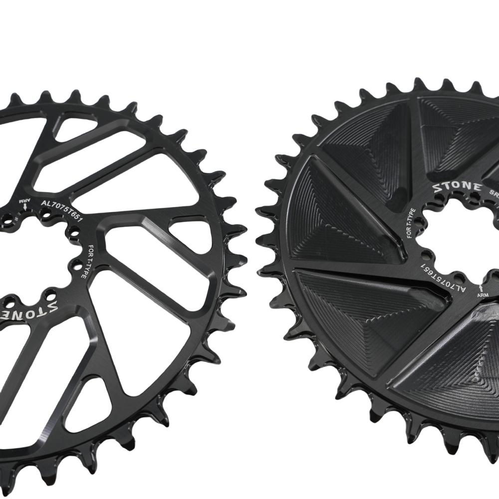 Stone Bike Chainring for AXS Flattop T-type Chain 12S 0mm Offset Direct Mount Round for Sram X0 XX SL GX 38T To 48T Hollow Aero Style