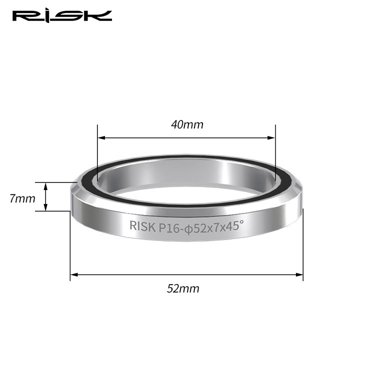RISK 41/41.8/42/47/49/51/52mm Bicycle 44mm Headset Bearing Conversion Kit Double Bearings