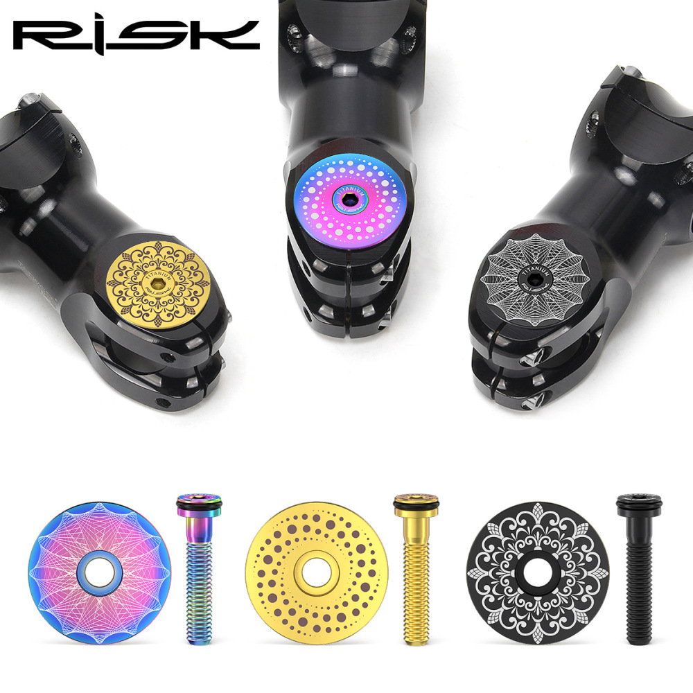 RISK Titanium Alloy Headset Cap for Mountain and Road Bikes 28.6mm Fork