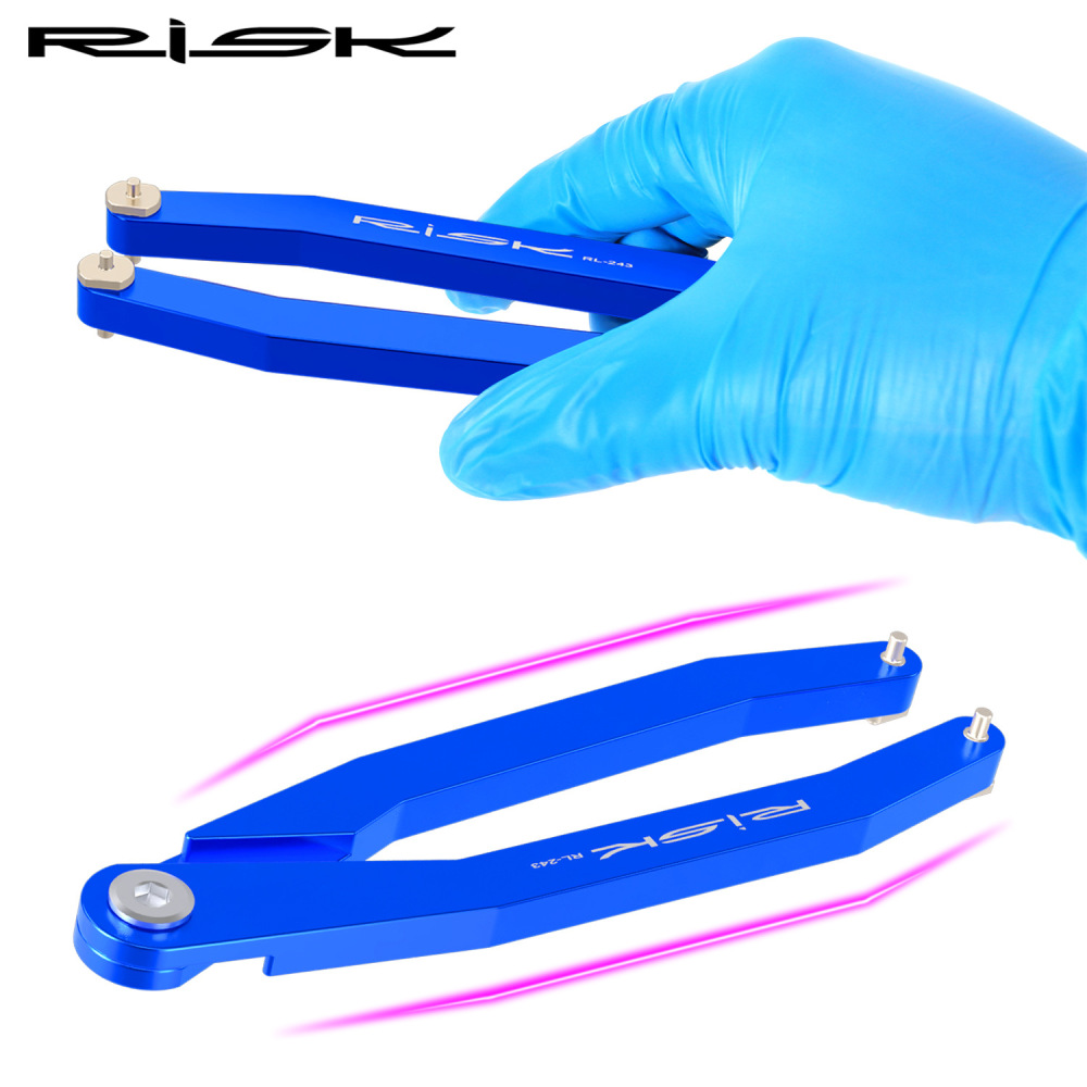 RISK Bicycle Needle Hook Wrench for NX/GX Bottom Bracket Crankset Crank Cover Removal Tool DUB Front Fork Suspension Maintenance Bolt 7-8 Installation Wrench