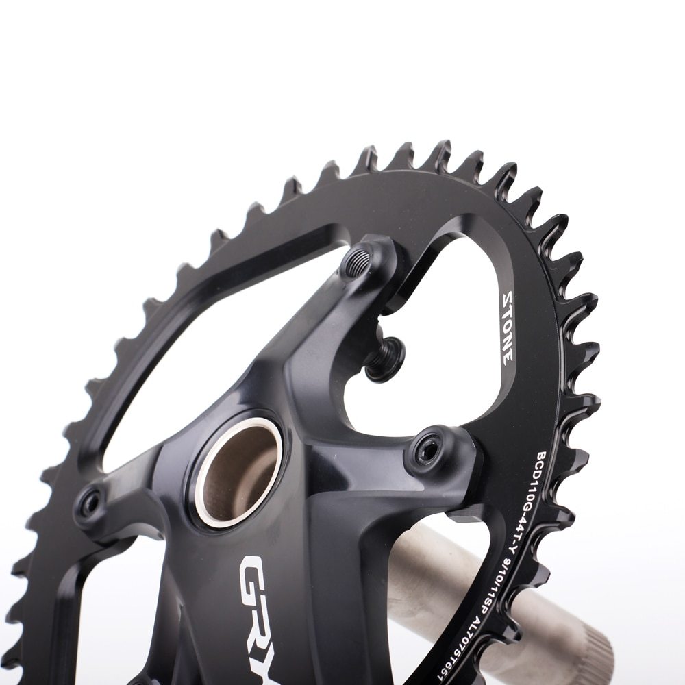 Stone Round Chainring 110 BCD for Shimano Gravel GRX FC RX810 RX600 34 36 38 40 42 46 58T 60T Tooth Road Bike Chainwheel 110bcd