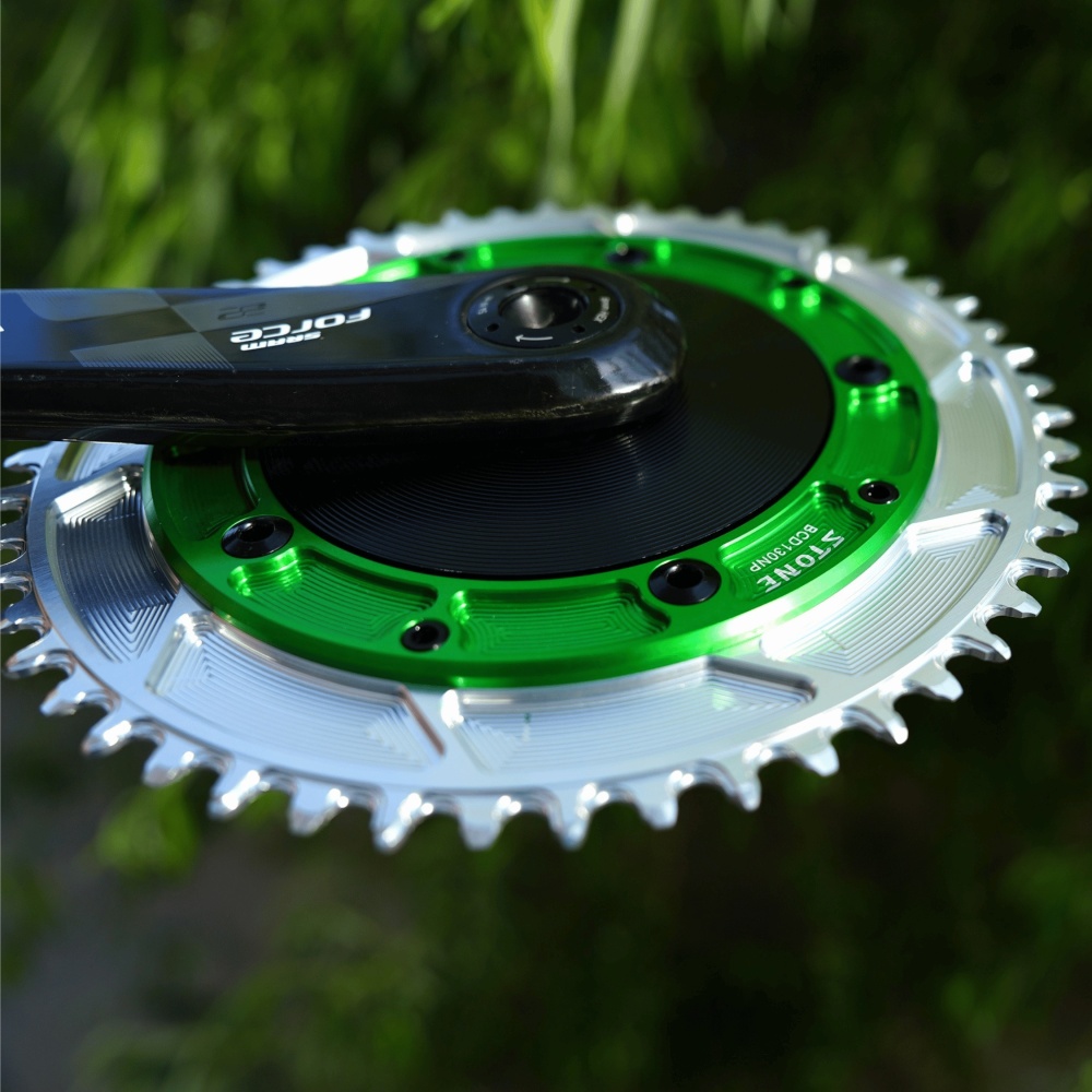 Stone 130BCD Round Chainring 4MM Offset Aero for Shimano 5700 6700 Round 42t 44T 46 48 50 52 55 58T 60T Road Bike ChainWheel 130bcd for Sram Red