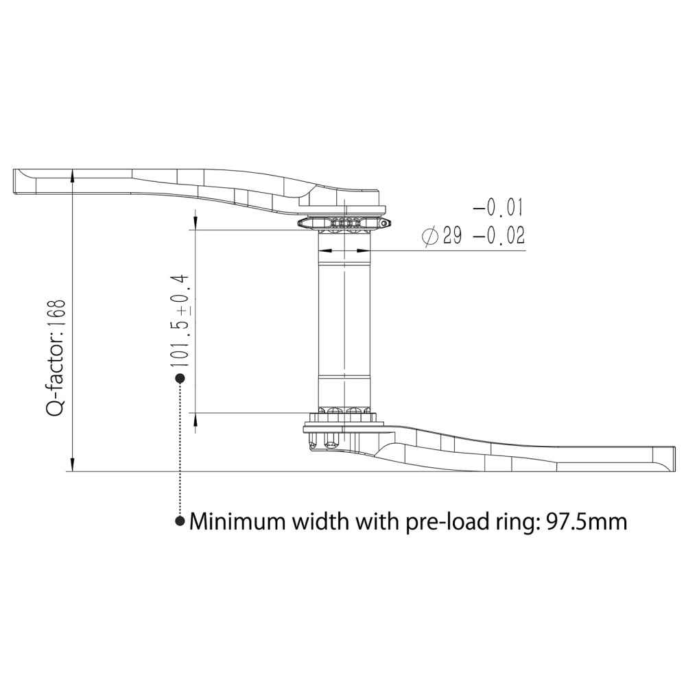 Stone  MTB Crankset 29mm DUB 8-Bolt Direct Mount Aluminum 7050-T7451 Crank for SRAM AXS T-Type XX1 XPLR 12s 13s 150 155 160 165 170 175mm STONEDW