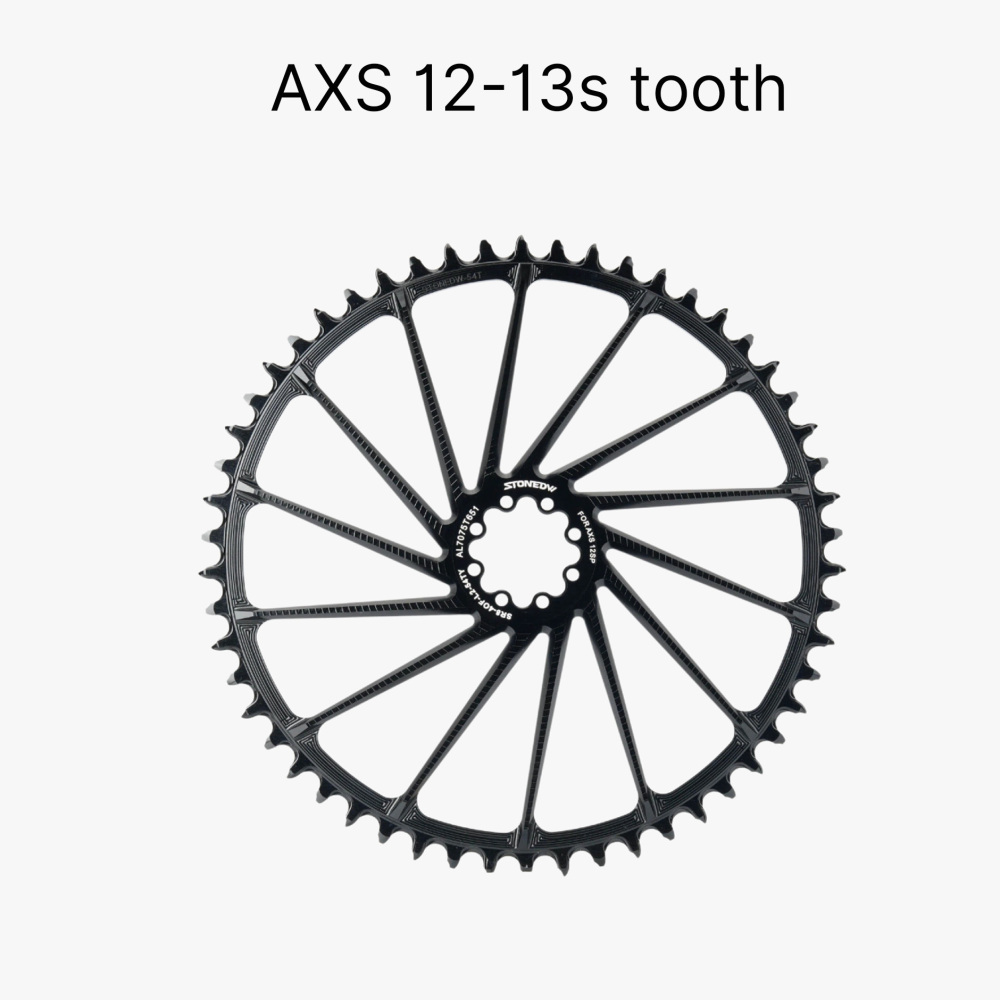 STONE SRAM 8-Bolt Direct Mount Round Narrow Wide Chainring 38T–58T, 4mm Offset, AXS / Non-AXS Tooth Profile flattop
