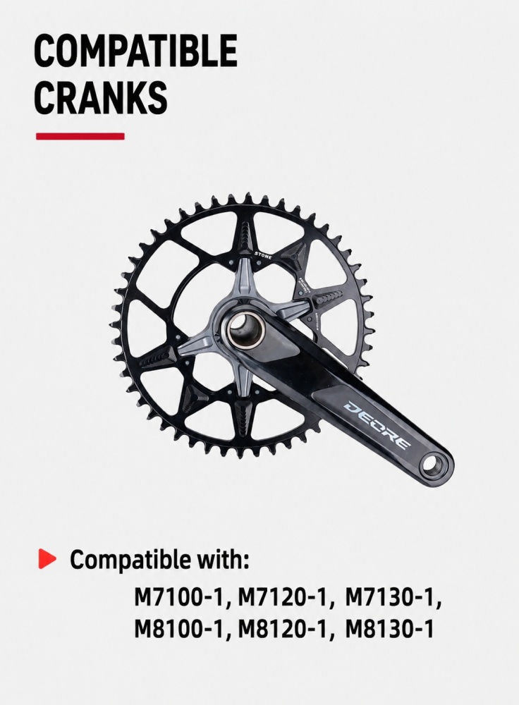 Stone 100 BCD Round Chainring for SLX M7100 XT M8100 MTB Mountain Bike 100BCD M7120 M7130 M8120 M8130