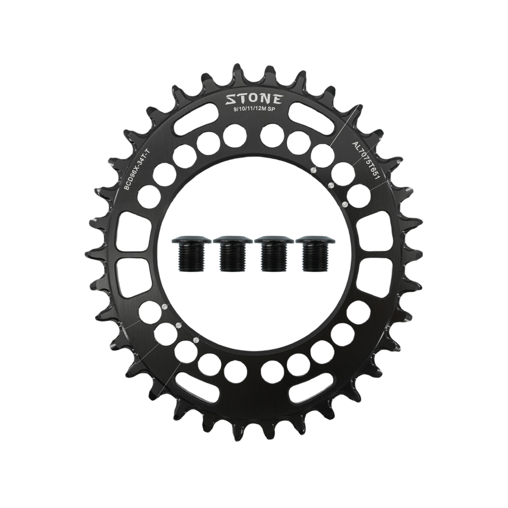 Stone bike Chainring Asymmetrical 96BCD Oval for Deore M7000 M8000 M9000 M9020 m5100 MTB Bike Chain Wheel 30t 34 36 38 40 42 44 46T 48T 96bcd 12 Speed