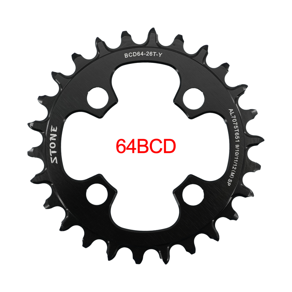 Stone Chainring 64BCD Oval Round for Shimano XTM780 M785 BMX 22T 24t 26t 28T MTB Bike Replace Inner Chainwheel Tooth Plate