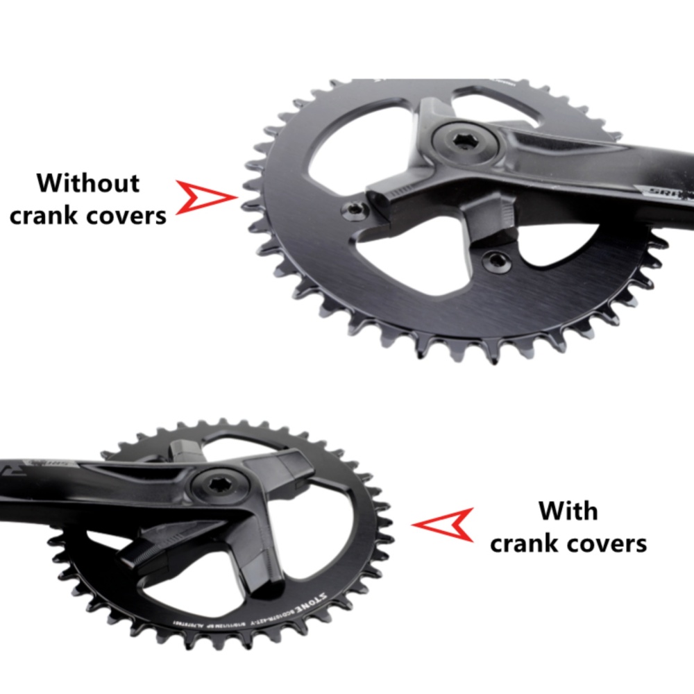 STONE Chainring Decoration Bolts Cover for Sram Rival BCD107 12-Speed Crank Single Chainring Decor Caps