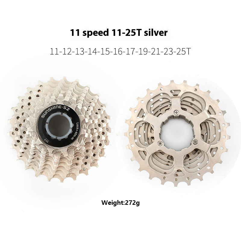 SUNSHINE-SE HG Cassette Freewheel for Road Bike 8 / 9 / 10 / 11 / 12 Speed Standard Series 11-23T 25T 28T 30T 32T 34T 36T Compatible with Shimano SRAM Sensah LTWOO Microshift HG Freehub Systems