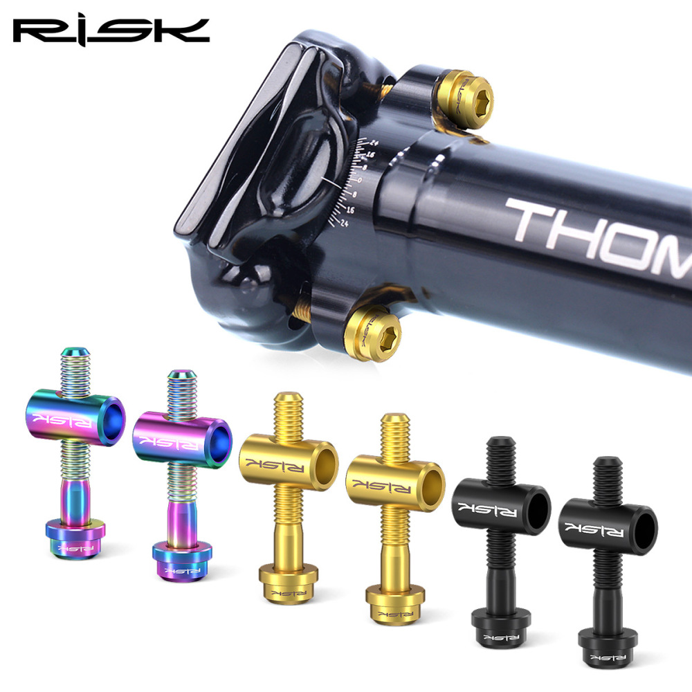 RISK Titanium Alloy Stem M5x30/40mm Handlebar Seatpost Fixed Screws
