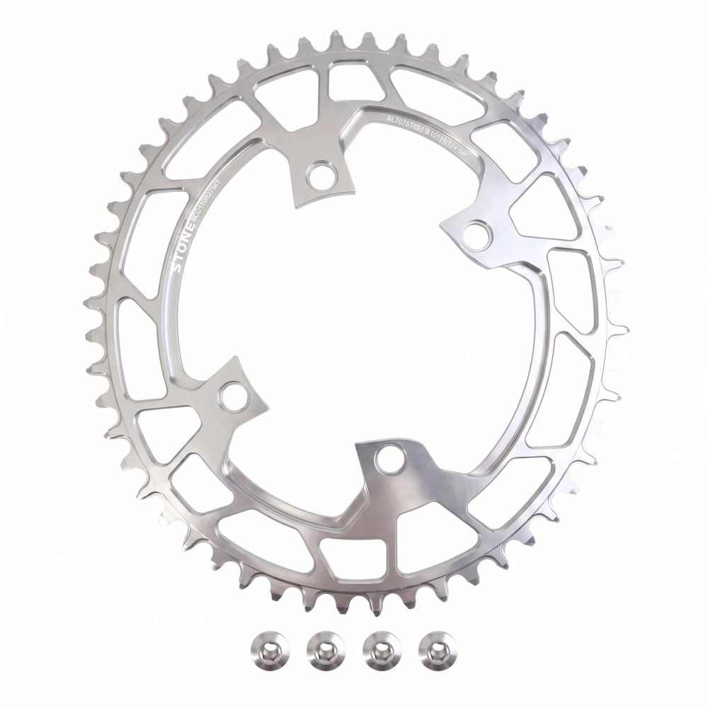 Stone 110BCD Oval Chainring  Narrow Wide Tooth for Shimano 105 R7100 UT R8100 DA R9200 110 Bcd 34 40 42T 46T 48 50T 54 56 58T Road Bike 9-12 Speed
