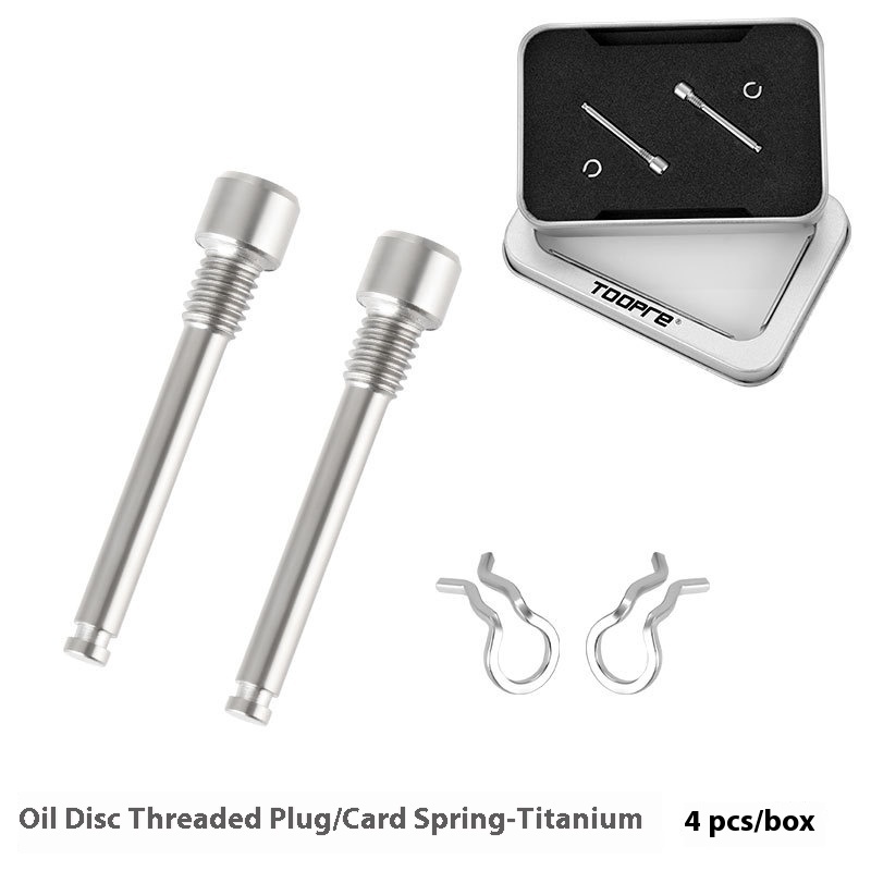 TOORPE Mountain Bike Titanium Alloy Oil Disc Pin XT XTR Disc Brake Rotor Screw Fixing Clip Spring
