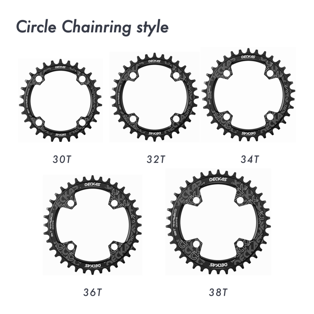 Deckas Chainring 96BCD 94BCD Round 32t 34t 36t 38t Tooth Plate MTB Mountain Bike 96BCD Road Bike M4000 M4050 NX GX X1