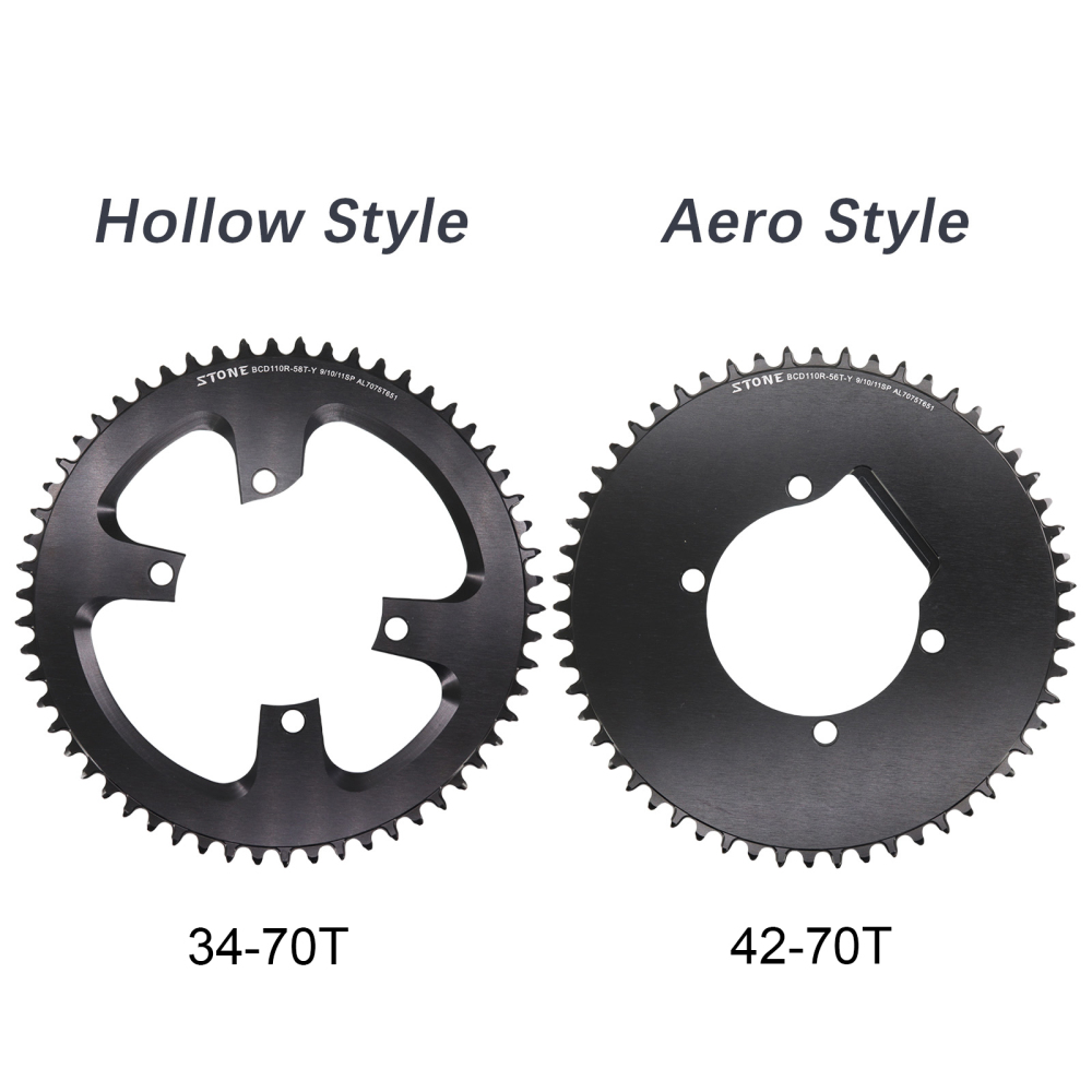 Stone Round Chainring 110 BCD for Shimano 105 R7000 R8000 R9100 110bcd 34T 40 46T 48 50T 54 56 58T 60 Road Bike 12s 12 speed ULTEGRA DURA-ACE