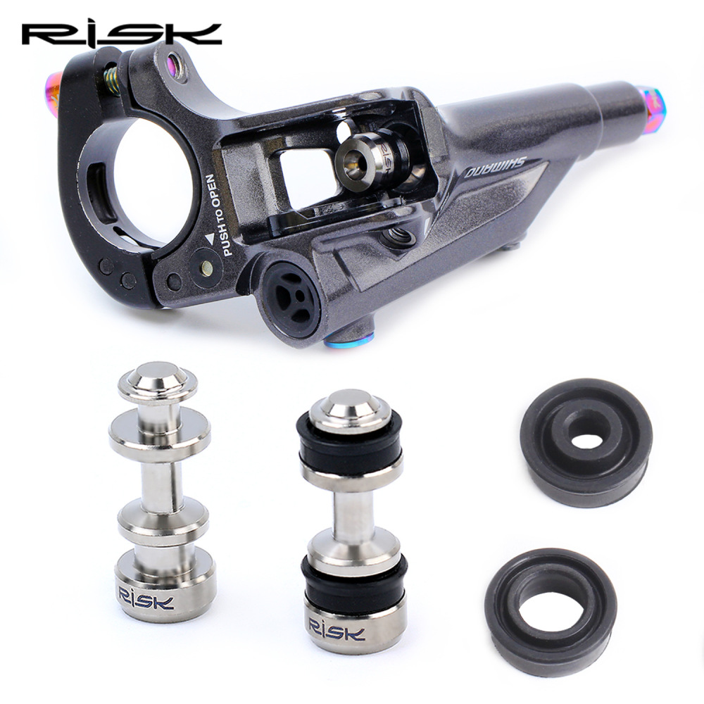 RISK Brake Lever Piston Titanium Alloy XT M8000 SLX M785 Hydraulic Disc Brake Piston Seal Repair Kit