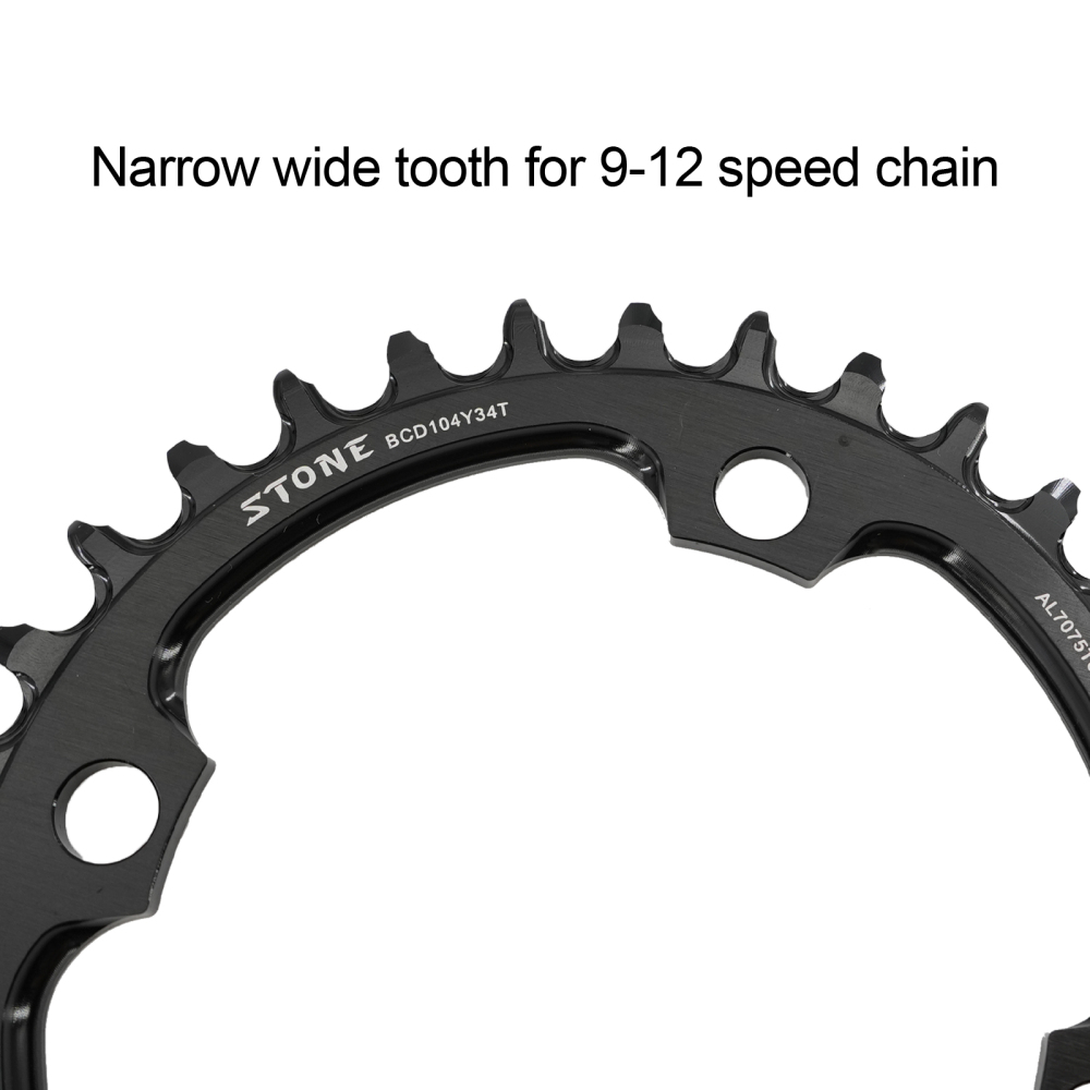 Stone Chainring Round 104BCD for Shimano M780 M610 670 for Sram X0 X7 X5 X9 30 34 40 46 48T Bike Chainwheel 12s 12 Speed 104 bcd