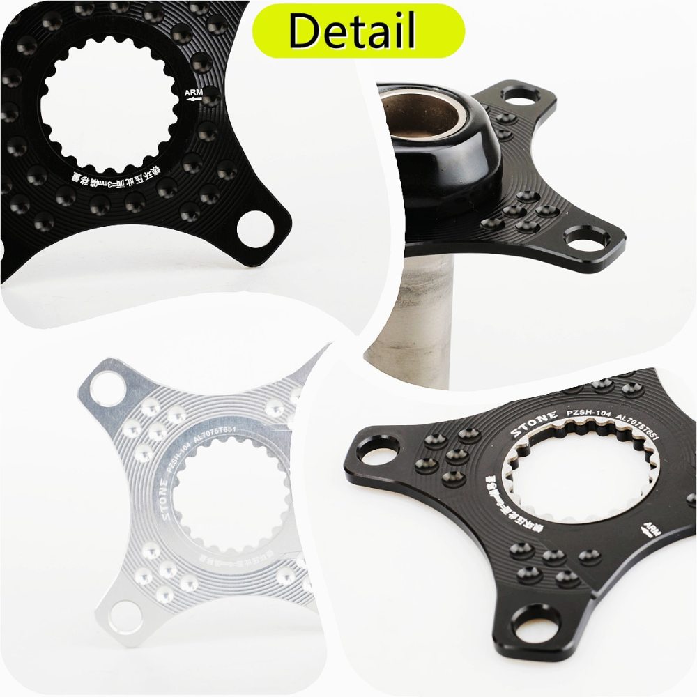 Stone Chainring Adapter Spider for Shimano Direct Mount To 104BCD Converter 3mm 6mm Offset M6100 M7100 M7120 M8100 M8120 M9100