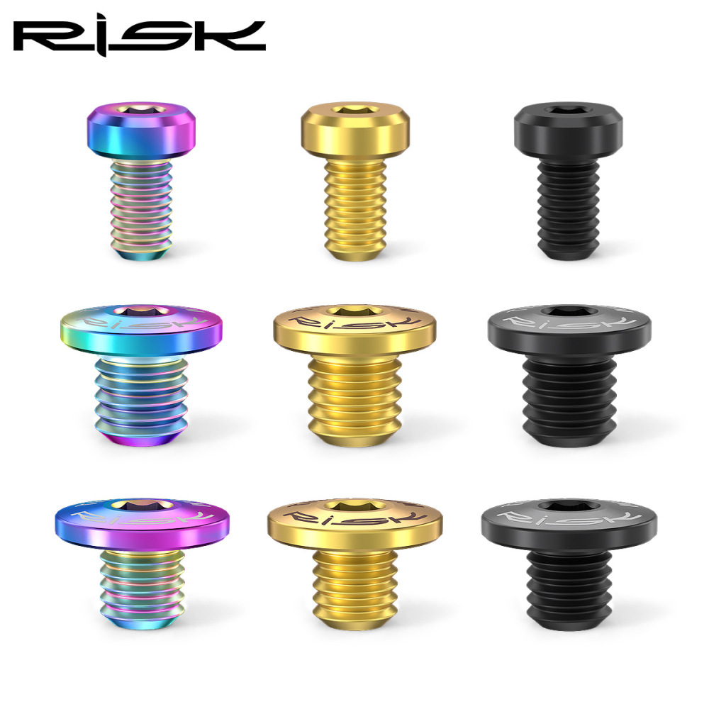 RISK Titanium Alloy Brake Lever Lid Screws for Oil Disc Brake Fluid Filling Hole XT XTR M615 M675 M785 M8000