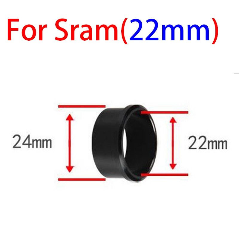 GUB Bottom Bracket adapter for Shimano BB 24 - 19 mm press in 24 22mm conversion sleeve BB30 PF30  for sram gxp 22mm 19mm 24mm