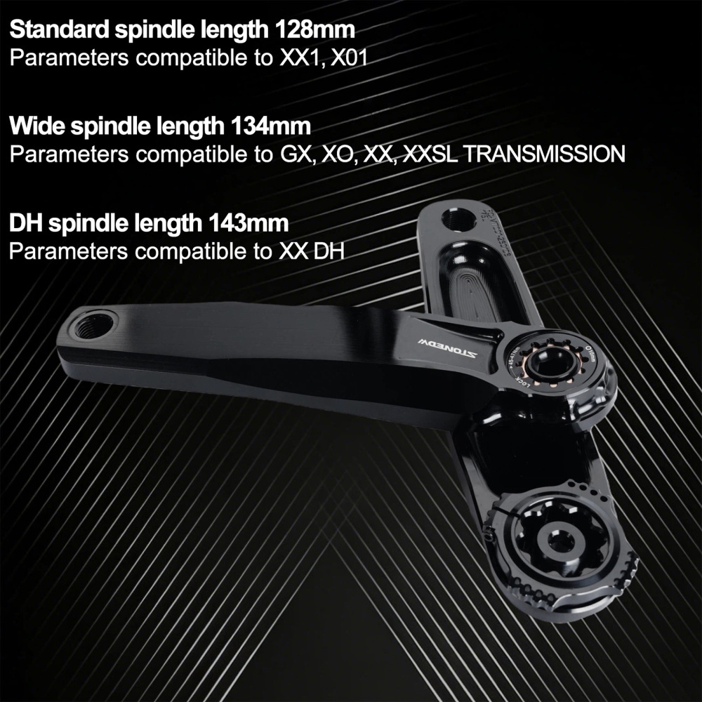 Stone  MTB Crankset 29mm DUB 8-Bolt Direct Mount Aluminum 7050-T7451 Crank for SRAM AXS T-Type XX1 XPLR 12s 13s 150 155 160 165 170 175mm STONEDW