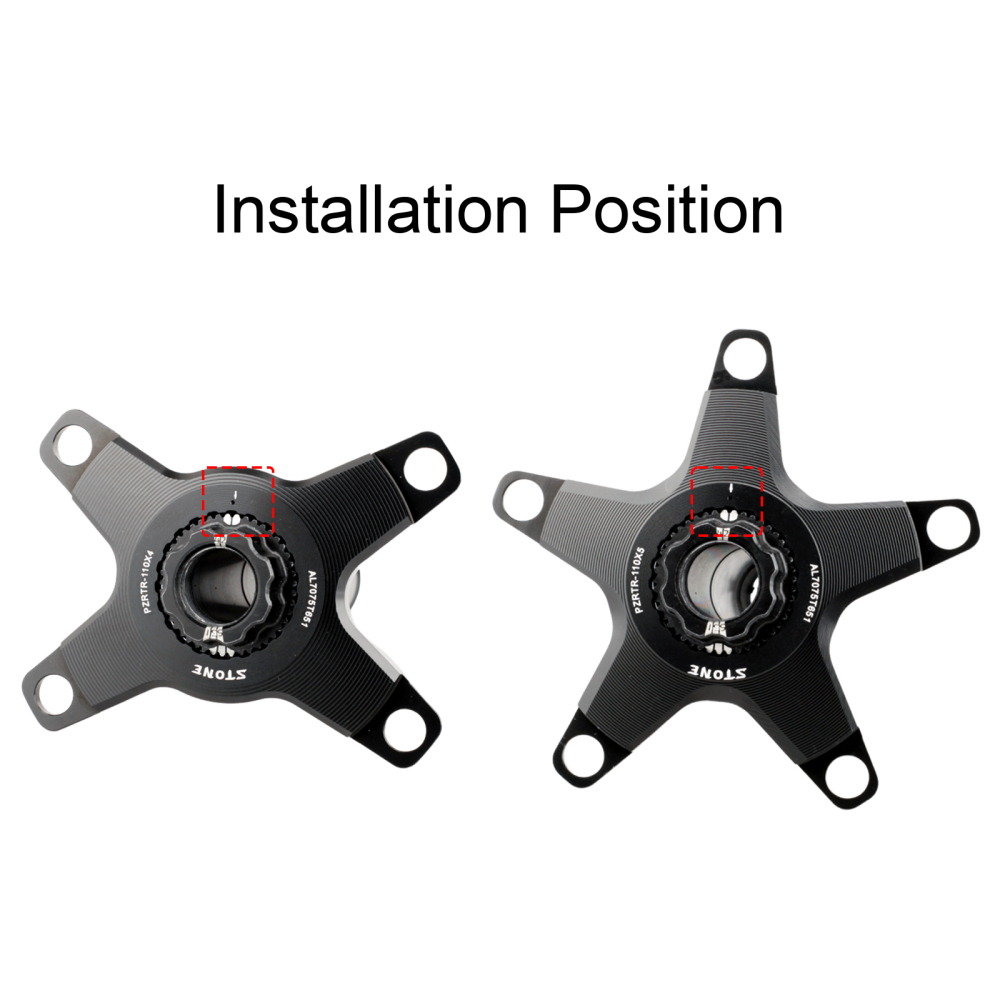 Stone Bike Chainring for Rotor To 110BCD Adapter Spider Converter for Kapic Aldhu Vegast Hawk Raptor Inpower 4/5 Arm Bolt Crank