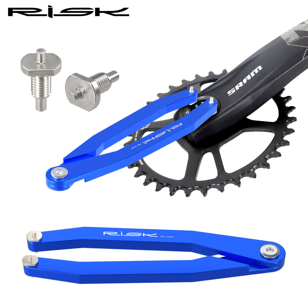 RISK Bicycle Needle Hook Wrench for NX/GX Bottom Bracket Crankset Crank Cover Removal Tool DUB Front Fork Suspension Maintenance Bolt 7-8 Installation Wrench