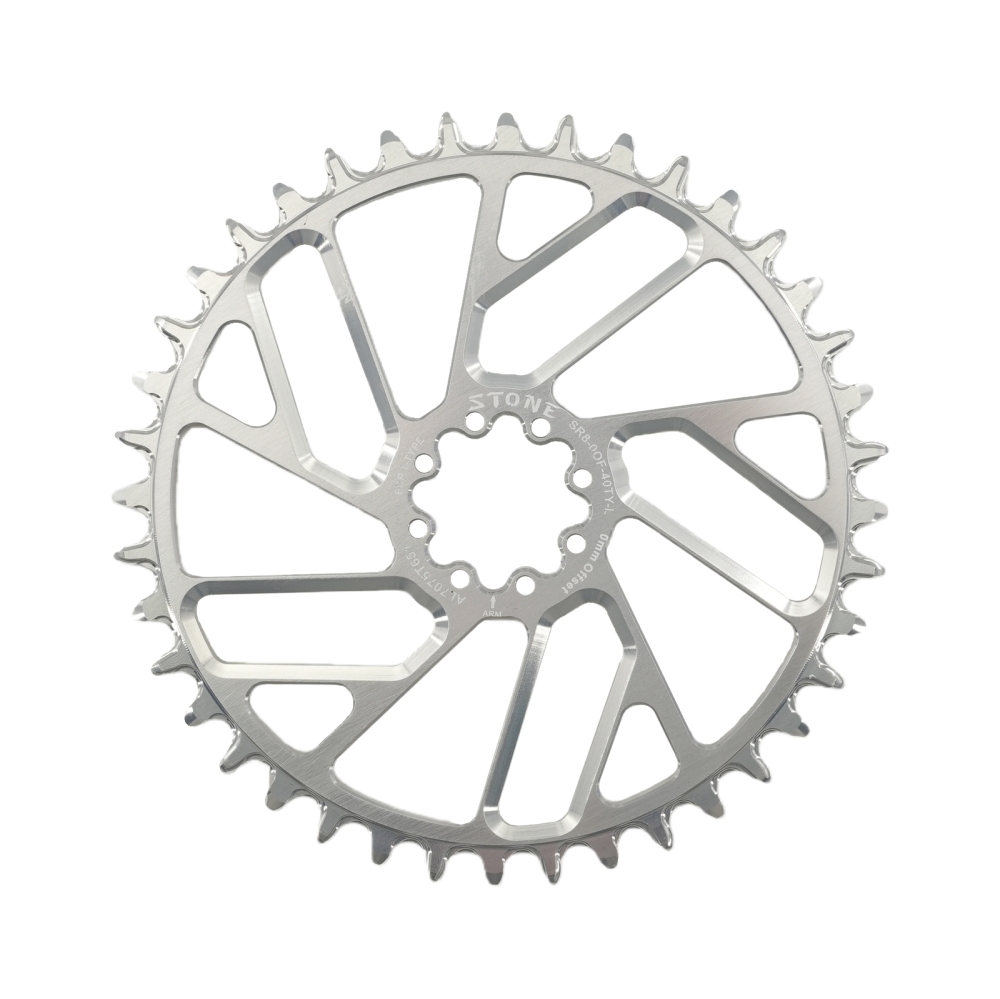 Stone Bike Chainring for AXS Flattop T-type Chain 12S 0mm Offset Direct Mount Round for Sram X0 XX SL GX 38T To 48T Hollow Aero Style