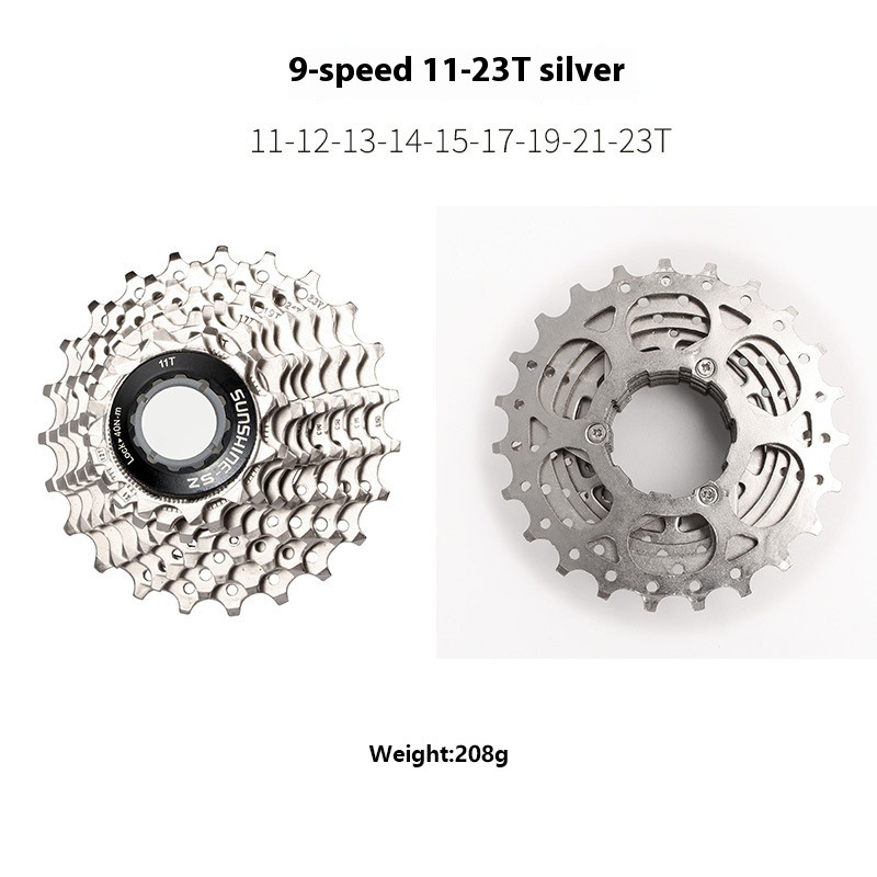 SUNSHINE-SE HG Cassette Freewheel for Road Bike 8 / 9 / 10 / 11 / 12 Speed Standard Series 11-23T 25T 28T 30T 32T 34T 36T Compatible with Shimano SRAM Sensah LTWOO Microshift HG Freehub Systems