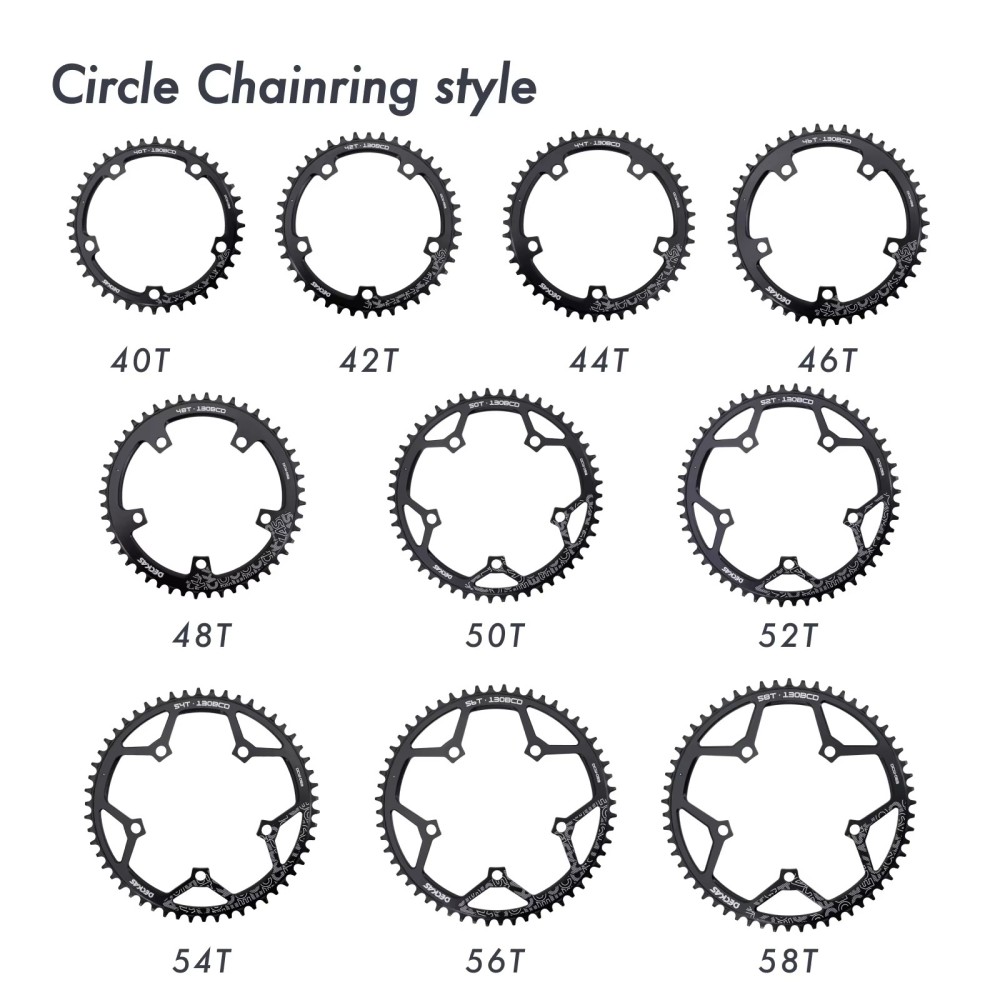 Deckas Chainring 130BCD Round  for shimano 5700 6700 Road Bike folding bike 130bcd for sram red 40 42 44 46 48 50 52 54 56 58T