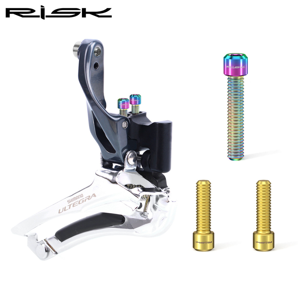 Risk Titanium M4x13.5/20mm Mountain Bike XT Front Derailleur Rear Derailleur Limit Screws H/L Tension M8000