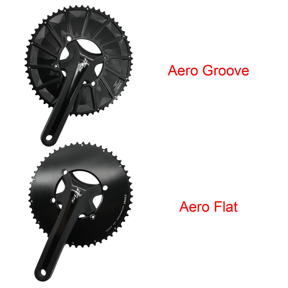 Stone 110bcd Double Chainring aero style for Shimano 105 5800 6800 9000 4 Bolt Road Bike 52 36T 53 39T 54 40T 46 32T 55T 56T 58T 44T