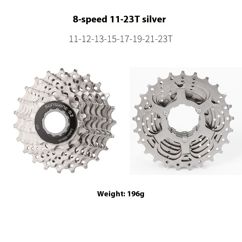 SUNSHINE-SE HG Cassette Freewheel for Road Bike 8 / 9 / 10 / 11 / 12 Speed Standard Series 11-23T 25T 28T 30T 32T 34T 36T Compatible with Shimano SRAM Sensah LTWOO Microshift HG Freehub Systems