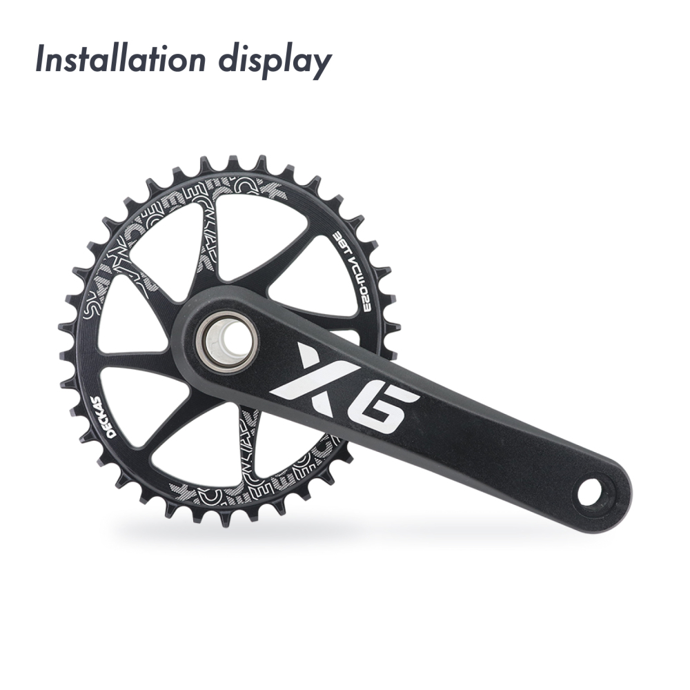 Deckas Oval Direct Mount Chainring 28T–38T 3mm / 6mm Offset for SRAM XX1 X01 GX Eagle 3-Bolt MTB Narrow Wide 28T 30T 32T 34T 36T 38T DM Chainwheel