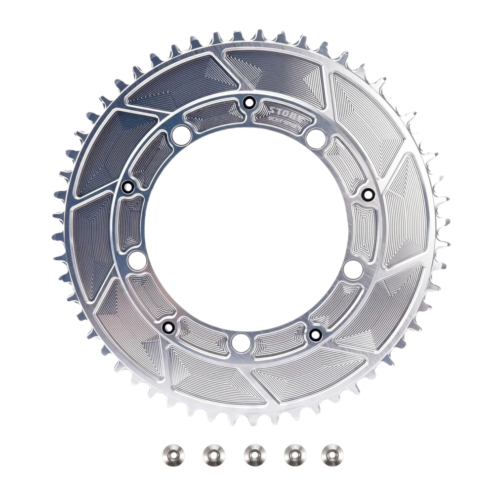 Stone 130BCD Round Chainring 4MM Offset Aero for Shimano 5700 6700 Round 42t 44T 46 48 50 52 55 58T 60T Road Bike ChainWheel 130bcd for Sram Red