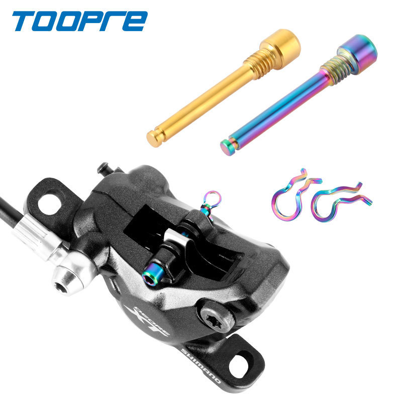 TOORPE Mountain Bike Titanium Alloy Oil Disc Pin XT XTR Disc Brake Rotor Screw Fixing Clip Spring