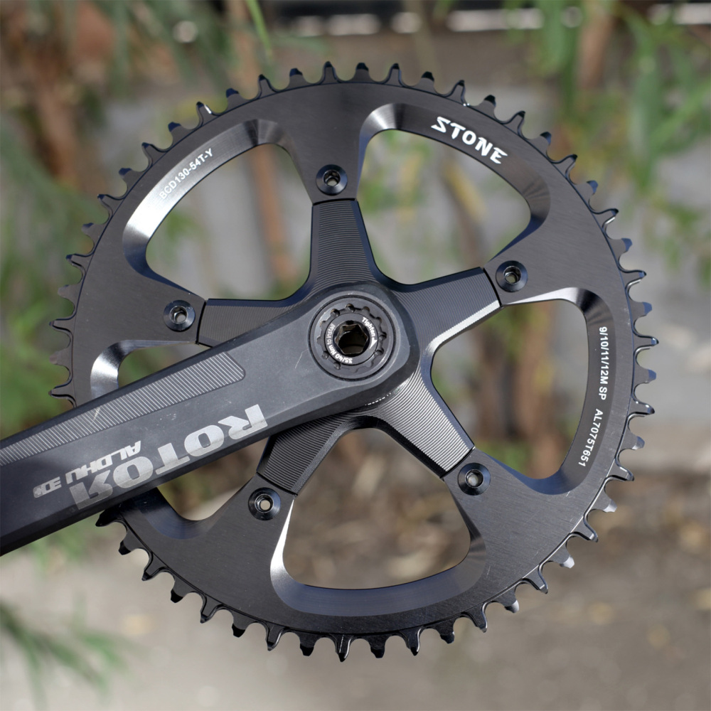 Stone Bike Chainring Adapter Spider for Rotor Direct Mount to 130BCD 5 Bolts Road Bike 1x 2x for Kapic Aldhu Vegast 2INpower INpower