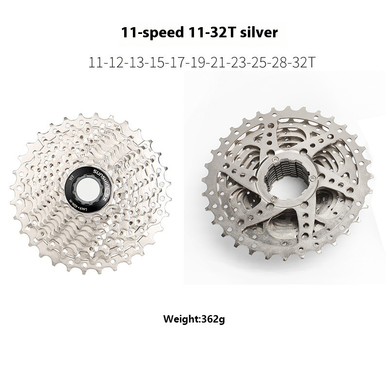 SUNSHINE-SE HG Cassette Freewheel for Road Bike 8 / 9 / 10 / 11 / 12 Speed Standard Series 11-23T 25T 28T 30T 32T 34T 36T Compatible with Shimano SRAM Sensah LTWOO Microshift HG Freehub Systems