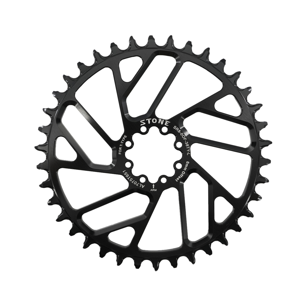 Stone Bike Chainring for AXS Flattop T-type Chain 12S 0mm Offset Direct Mount Round for Sram X0 XX SL GX 38T To 48T Hollow Aero Style