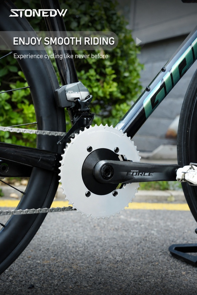 Stone 110bcd Double Bike Chainring aero hollow for Sram AXS Flattop 12 13 Speed for Shimano Sigeyi Magene QUARQ R7000 R7100 R8000 R8100 R9100 R9200 4700 5800 6800 9000