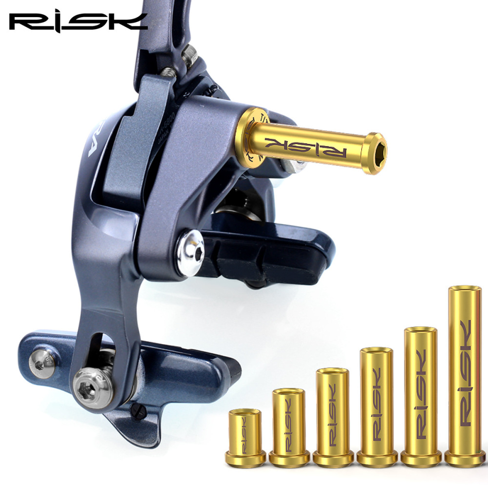 RISK Titanium Alloy Road Bike C-Brake Caliper Nut Brake Pivot Fixing Screw Washer UT6800 DA